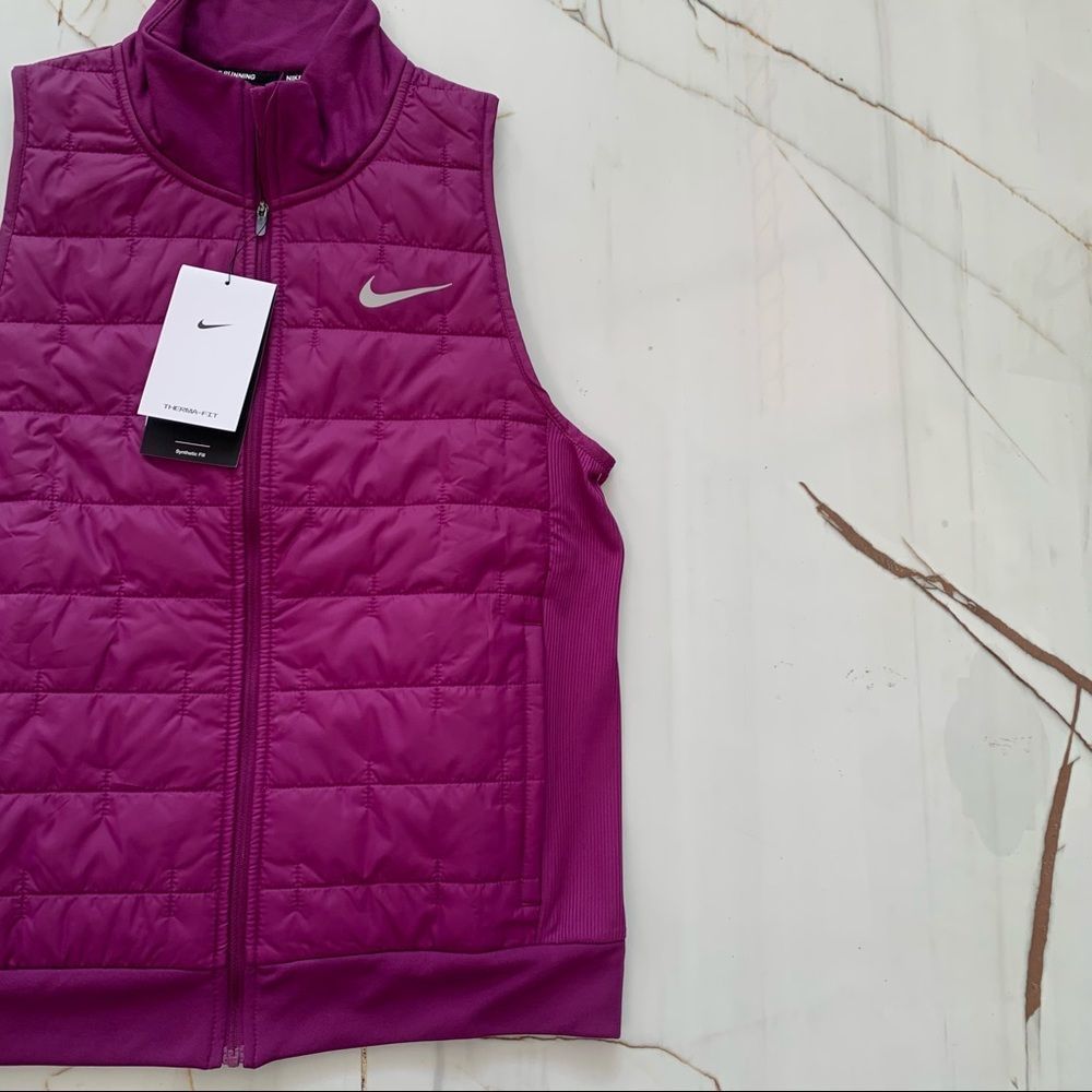Nike Running Vest Women's XS Therma-Fit Synthetic Fill Purple DD6084-503 NEW - Picture 3 of 10